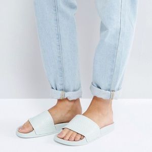 adidas adilette linen green